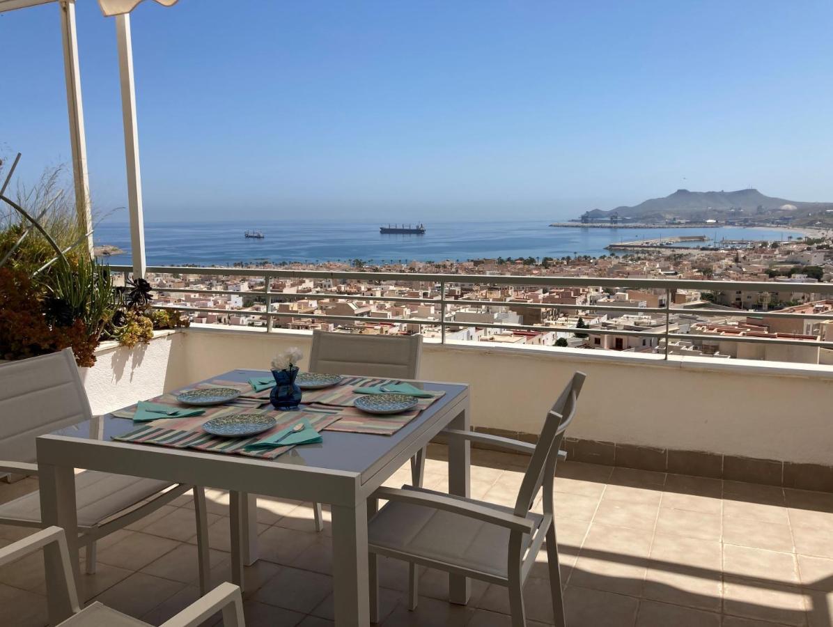 Atico Con Espectaculares Vistas Al Mar Lägenhet Carboneras Exteriör bild